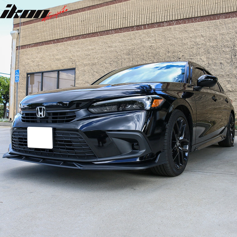 2022-2023 Honda Civic 11th Gen Front Lip Chin Spoiler PP 3PC