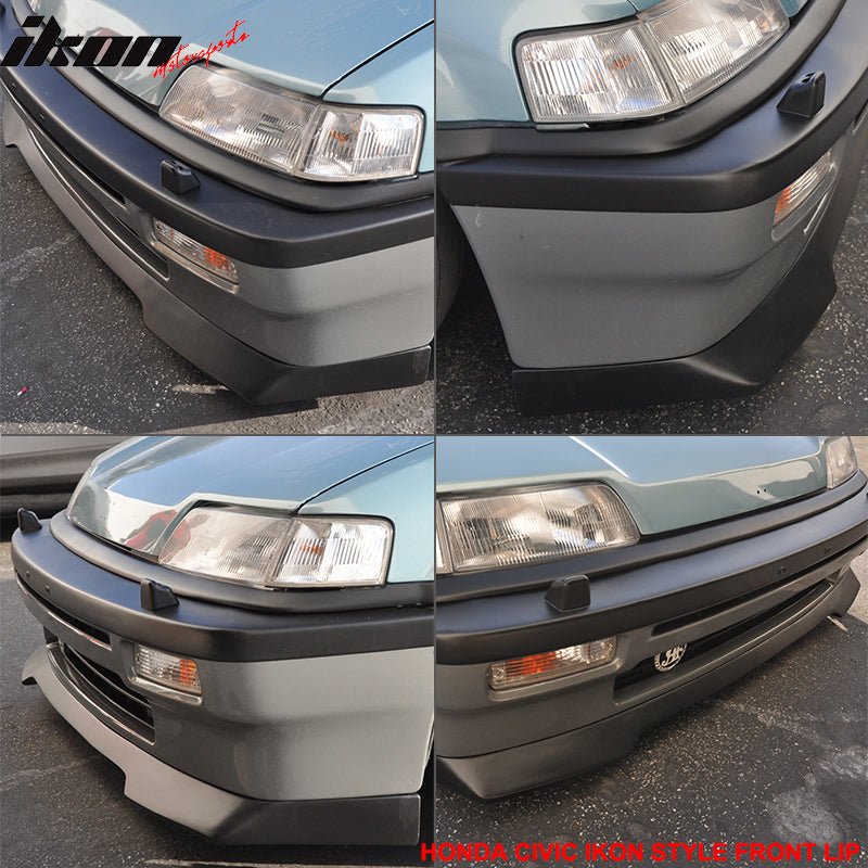 1988-1991 Honda Civic IKON -2000 Style Front Bumper Lip Spoiler PU