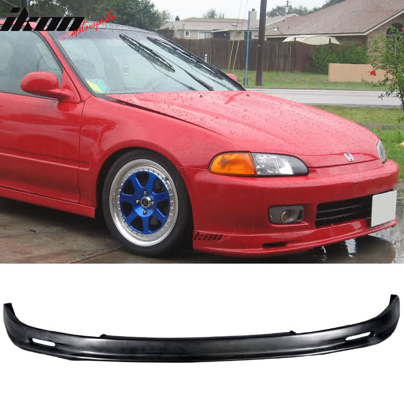 Fits Honda Civic 92-95 EG 2Dr/3Dr Front Bumper Lip + Window Visor