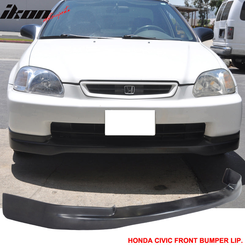 Fits 96-98 Civic 2/CTR Front Bumper Lip + 2PC Rear Bumper Lip Spats