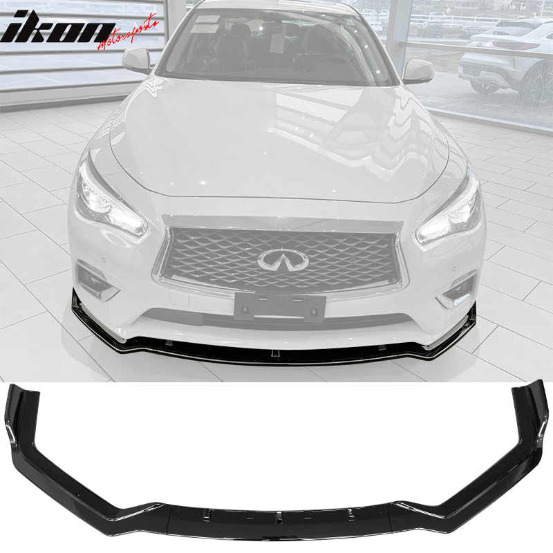2018-2024 Infiniti Q50 Sport Front Lip Chin Spoiler PP 3PC