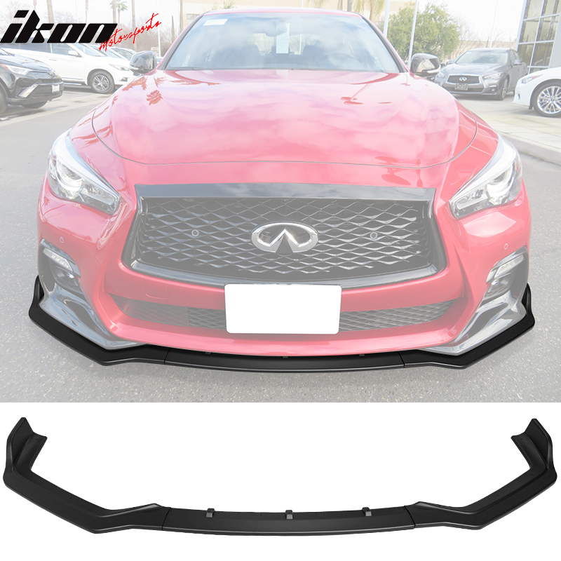 2018-2024 Infiniti Q50 Sport Front Lip Chin Spoiler PP 3PC