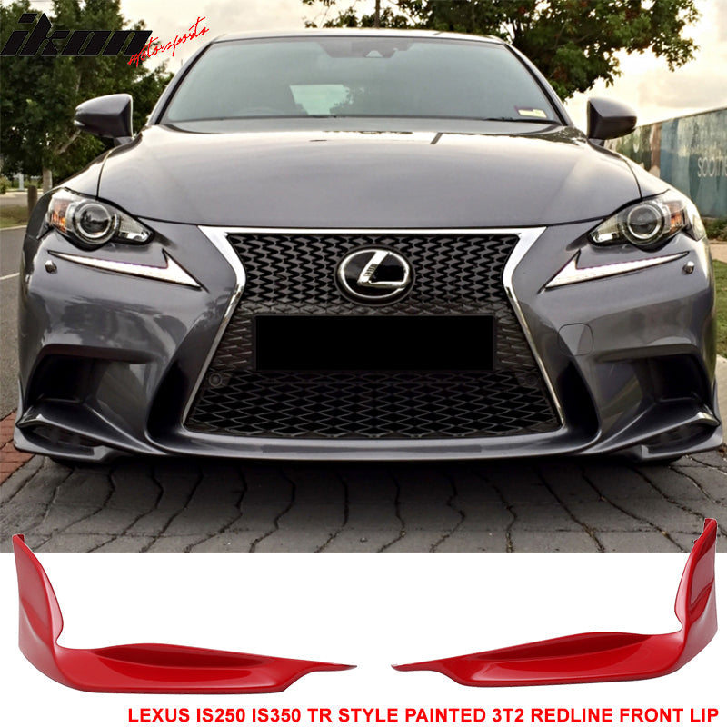 2014-2016 Lexus IS Model TR-D Style Front Bumper Lip Splitters 2PC