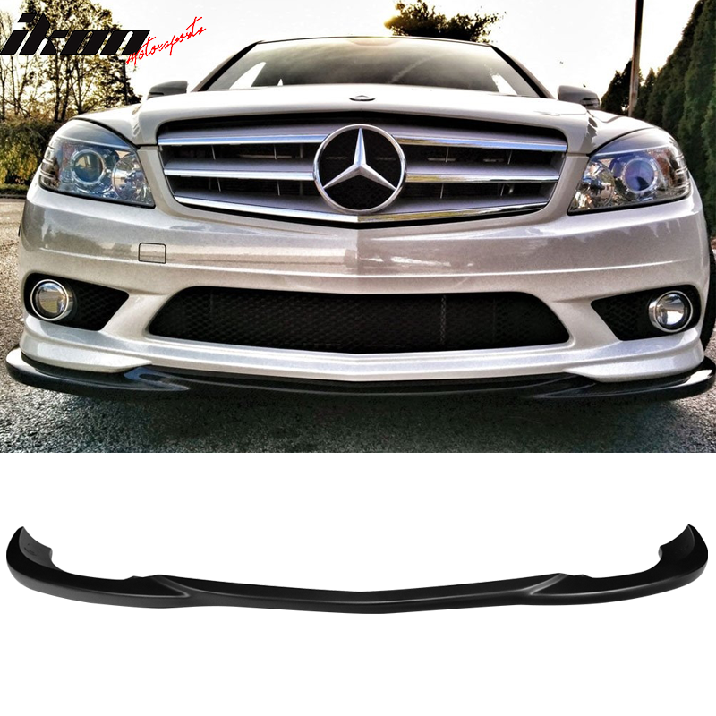 2008-2011 Benz W204 C Class GH Style Front Bumper Lip ABS