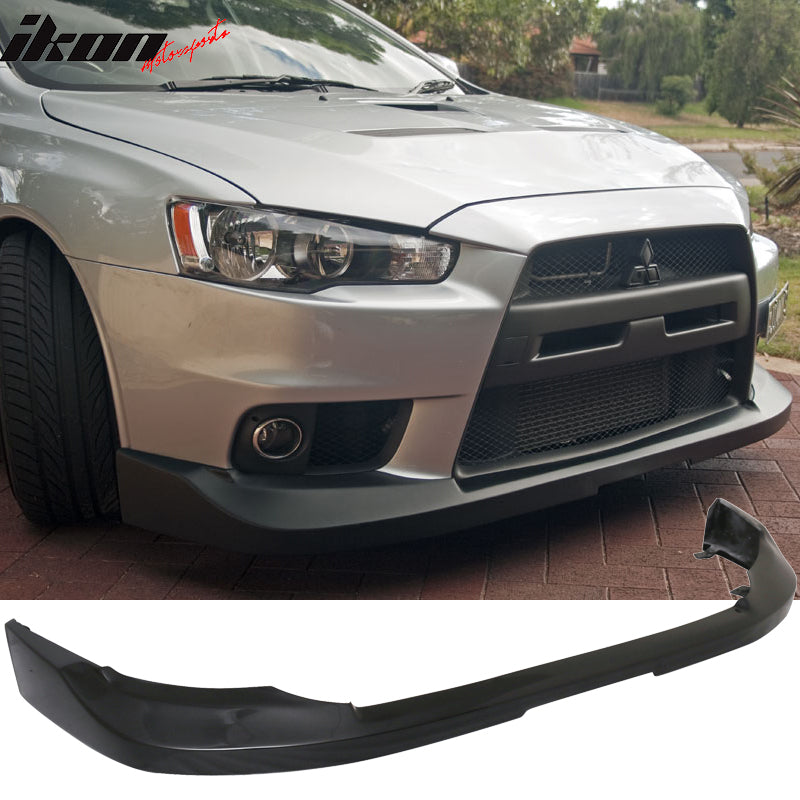 2008-2015 Mitsubishi Lancer EVO X JDM Style Front Bumper Lip PU
