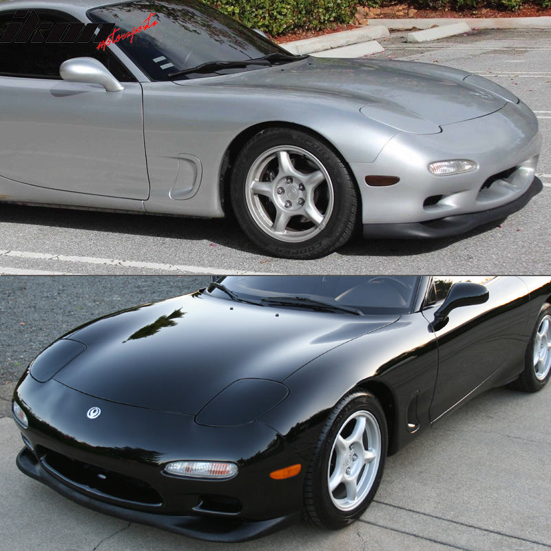 1993-1997 Mazda RX7 OEM Style Unpainted Black Front Bumper Lip PU 2Dr