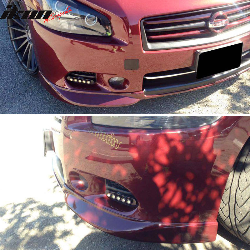2009-2015 Nissan Maxima ST Style Unpainted Front Lip Splitter PU