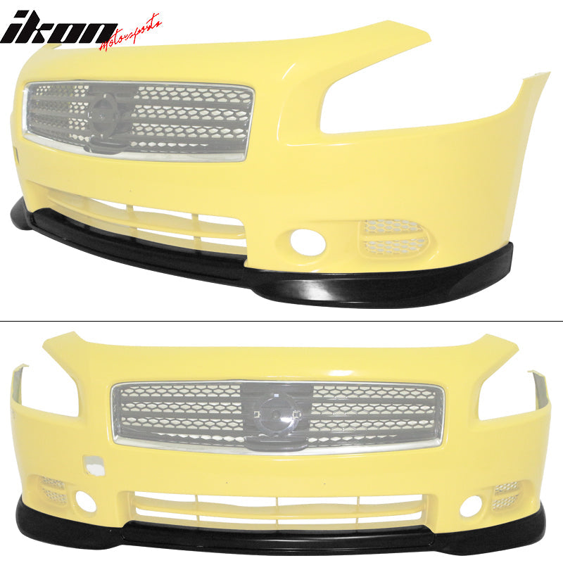 2009-2015 Nissan Maxima ST Style Unpainted Front Lip Splitter PU