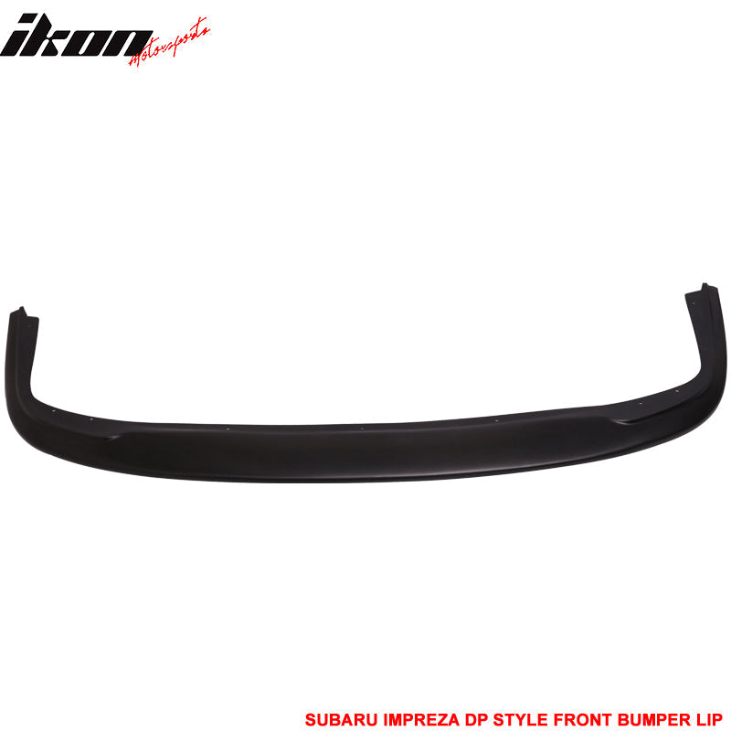 2002-2003 Subaru Impreza DP Style Unpainted Black Front Bumper Lip PU