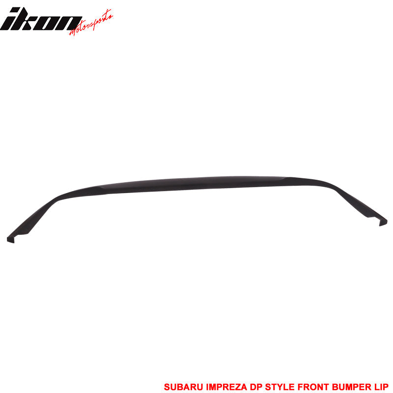 2002-2003 Subaru Impreza DP Style Unpainted Black Front Bumper Lip PU