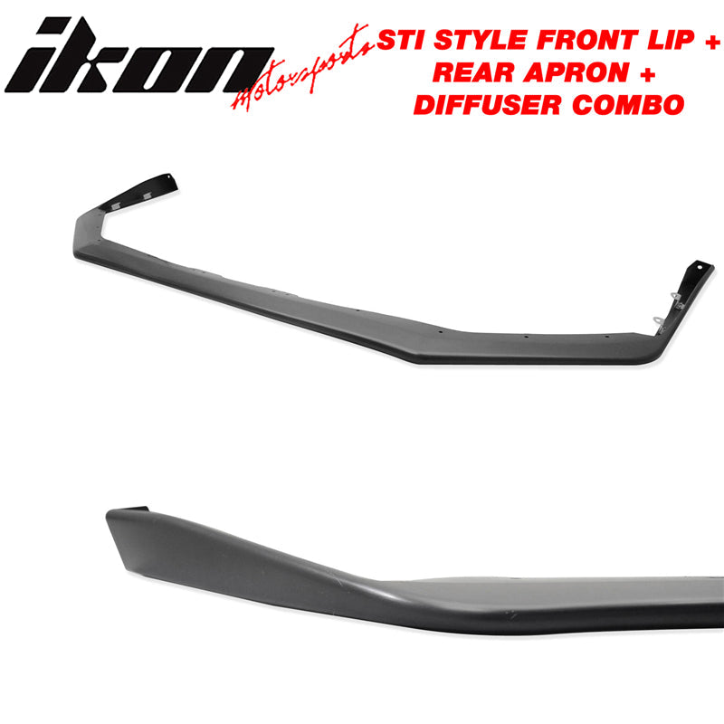 2015-2017 Subaru WRX STI Front Lip + Rear Aprons + Rear Diffuser