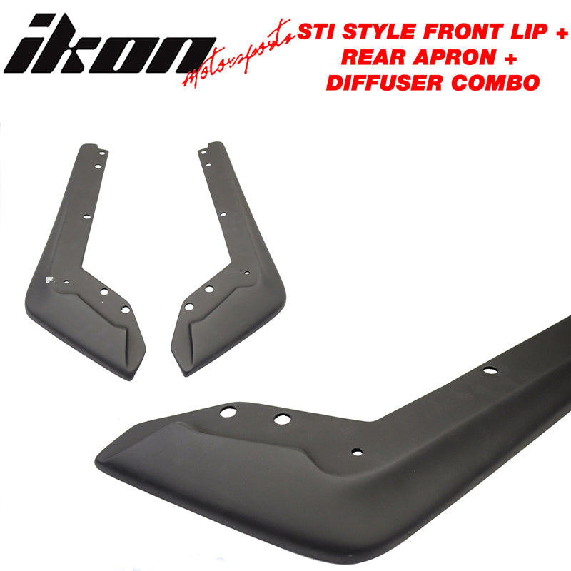 2015-2017 Subaru WRX STI Front Lip + Rear Aprons + Rear Diffuser