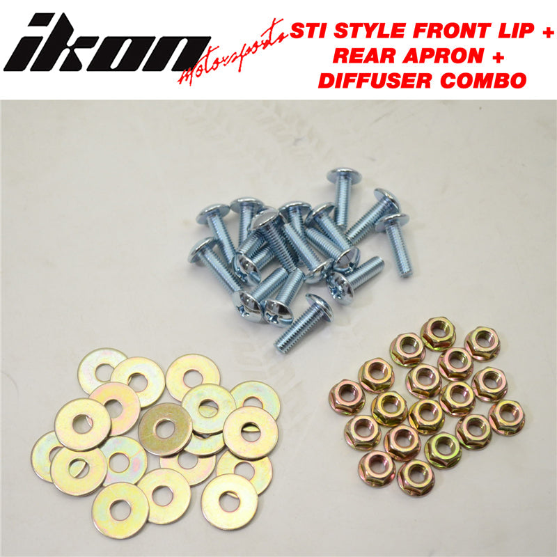 2015-2017 Subaru WRX STI Front Lip + Rear Aprons + Rear Diffuser