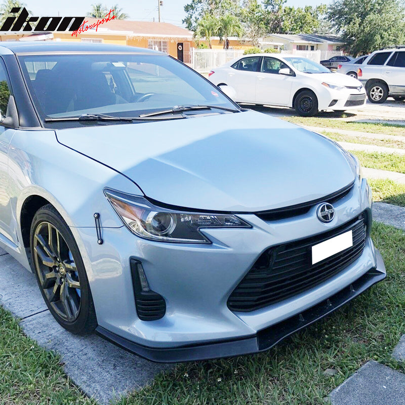 2014-2016 Scion tC V3 Style Front Bumper Lip Chin Spoiler Splitter PU