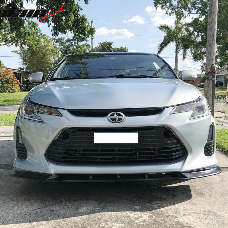2014-2016 Scion tC V3 Style Front Bumper Lip Chin Spoiler Splitter PU