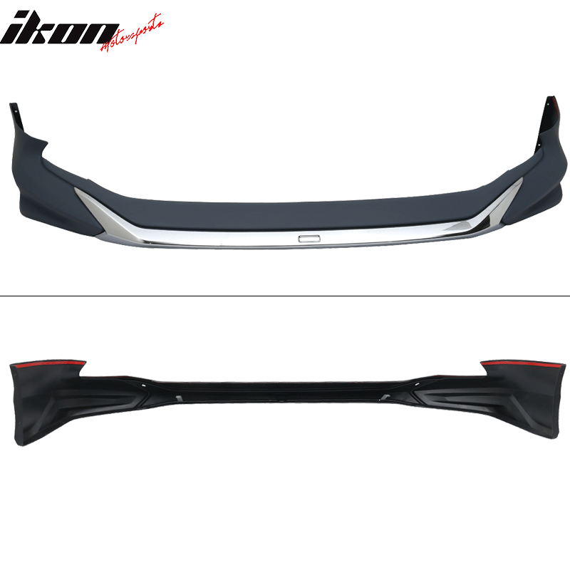 2018-2020 Toyota Camry LE MD Style Front Bumper Lip With Chrome Trim