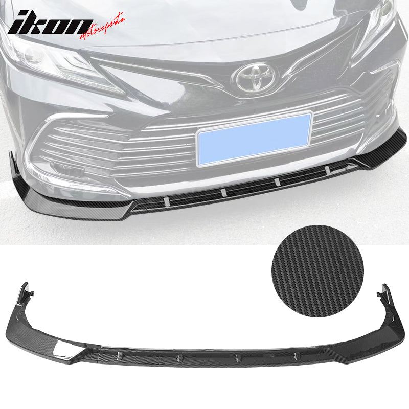 2021-2023 Toyota Camry LE Front Bumper Lip IKON Style PP 3PC