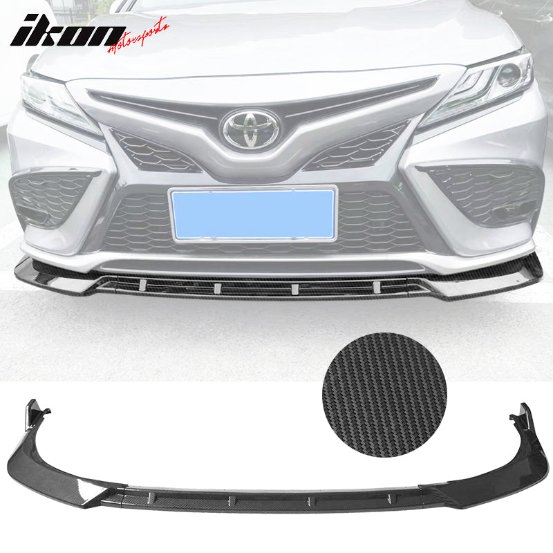 2021-2023 Toyota Camry SE Front Bumper Lip IKON Style PP 3PC