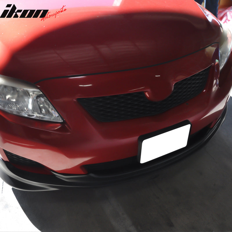 2009-2010 Toyota Corolla K Style Unpainted Front Bumper Lip Spoiler PU