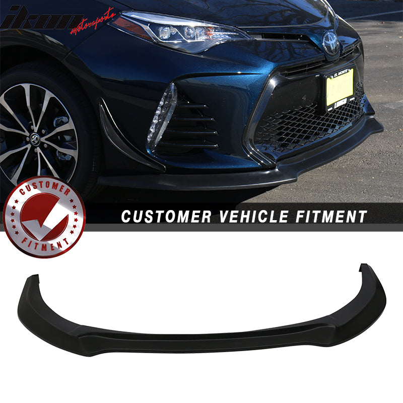 2017-2019 Toyota Corolla Front Bumper Lip Chin Spoiler PU