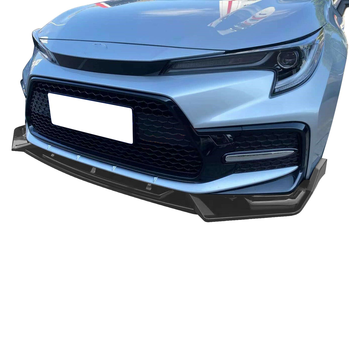 2020-2022 Toyota Corolla SE XSE C Style Front Bumper Lip PP 3PC