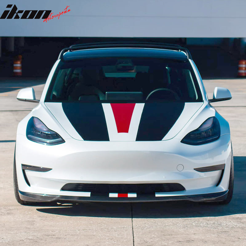 2017-2023 Tesla Model 3 Front Lip Spoiler PP IKON Style