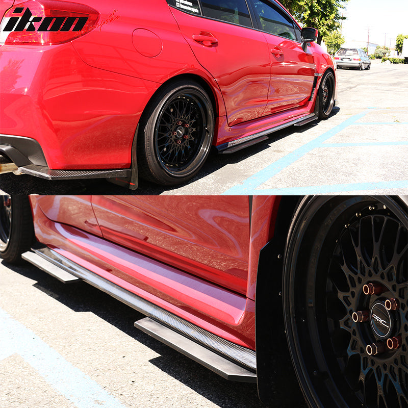 Universal 26"x8" Ikon Style Front Rear Bumper Side Skirt Extensions