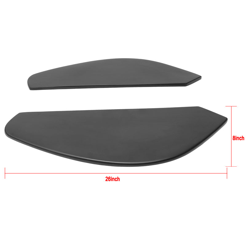 Universal 26"x8" Ikon Style Front Rear Bumper Side Skirt Extensions