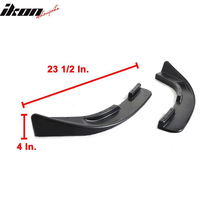 Universal Type 6 Quick lip Front Bumper Lip Splitter PU 2PC