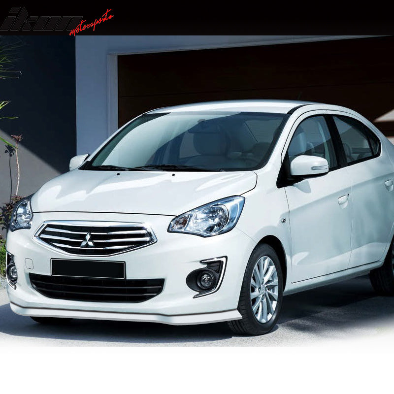 Universal 100" Quick Chin EZ Install White Front Bumper Lip Splitter