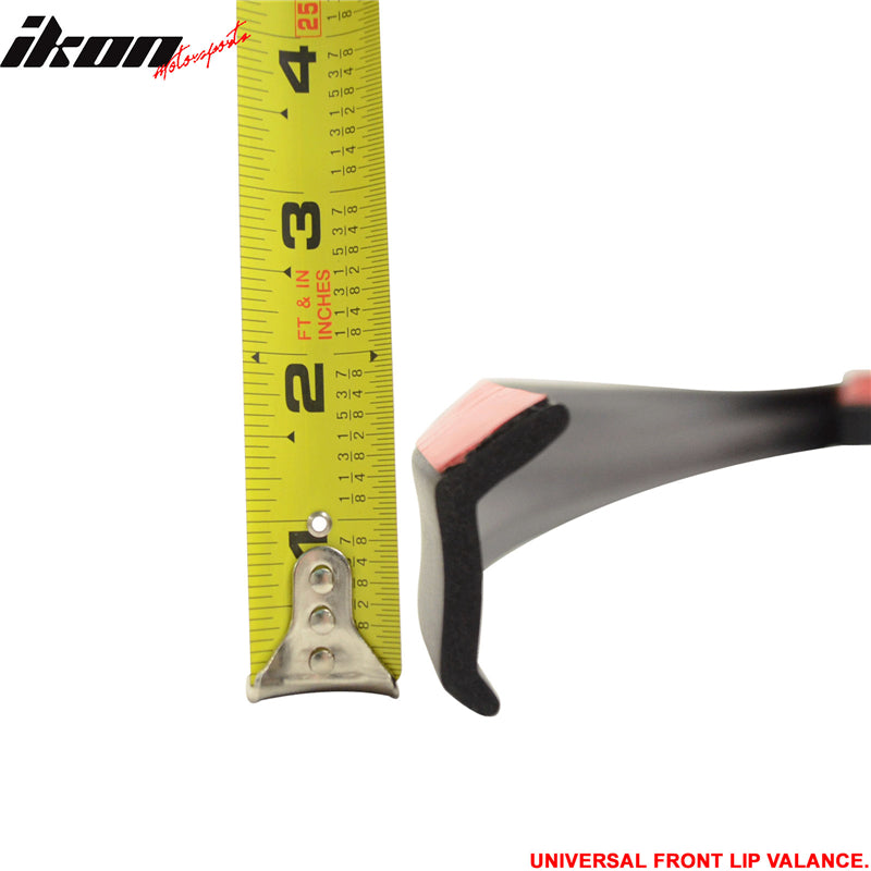 Universal 100in Foam Front Bumper Lip Splitter Spoiler Valance Chin