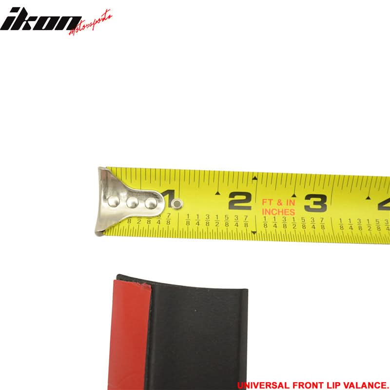 Universal 100in Foam Front Bumper Lip Splitter Spoiler Valance Chin