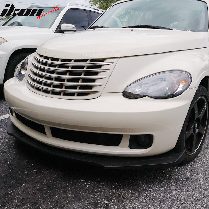 Universal Valance Front Bumper Lip Splitter Chin Spoiler 3PC PP