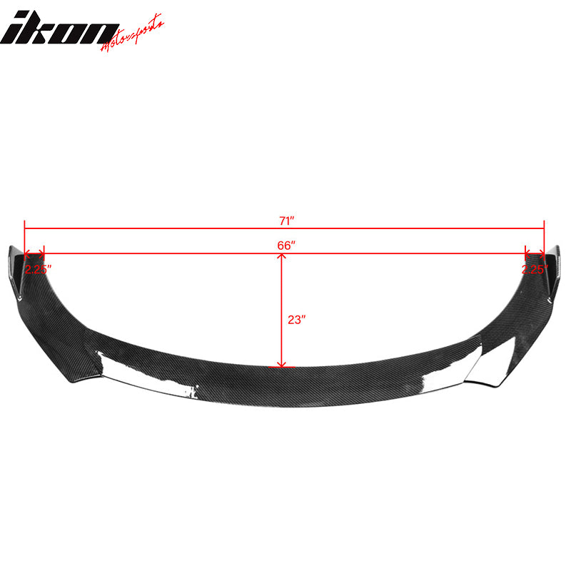 Universal 62"-66" A Style Front Bumper Lip ABS 3PC