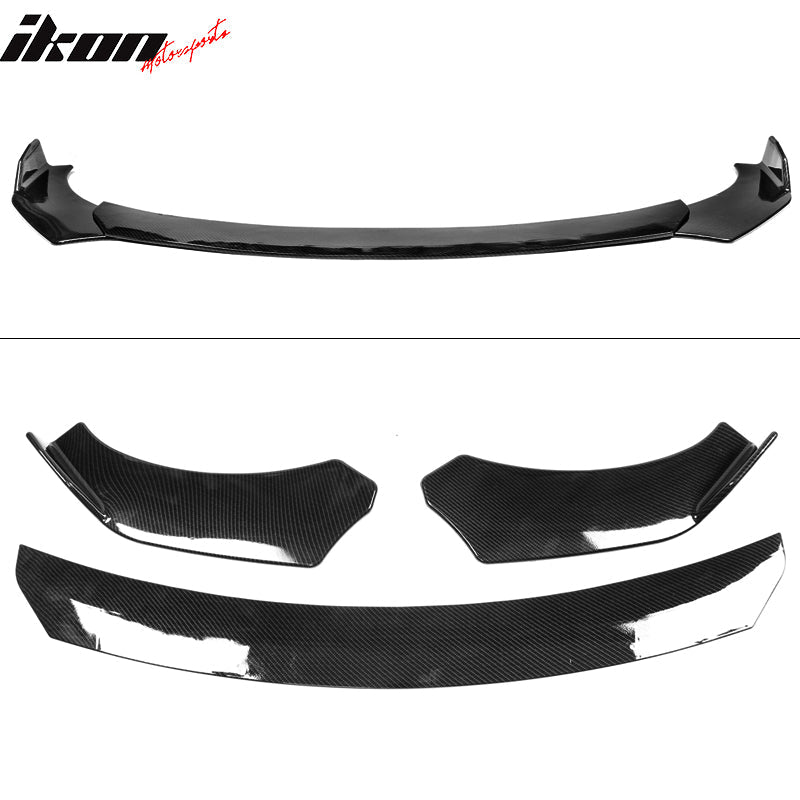 Universal 62"-66" A Style Front Bumper Lip ABS 3PC