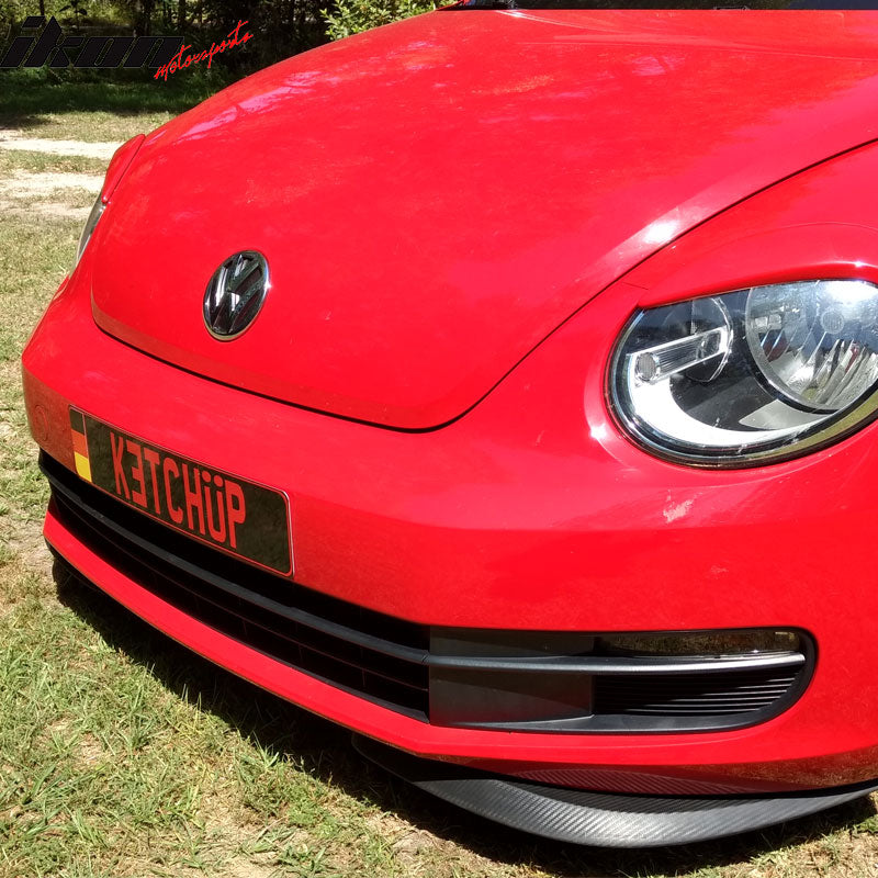 2011-2017 Beetle Carbon Fiber Print Front Rear Bumper Lip Splitter