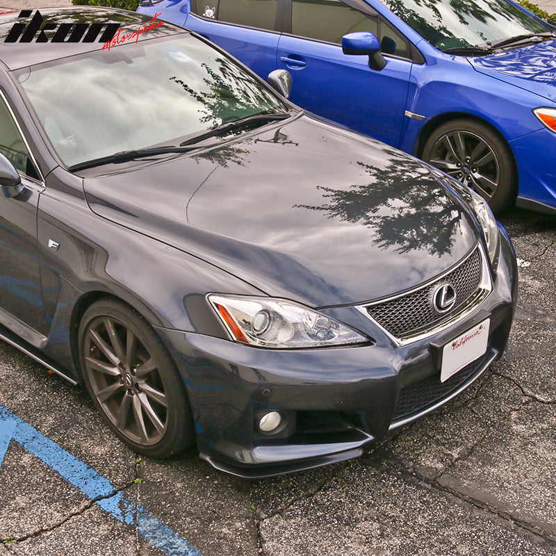 2006-2014 Lexus IS250 IS350 ISF Ikon Style Front Bumper Lip 2 Piece PP
