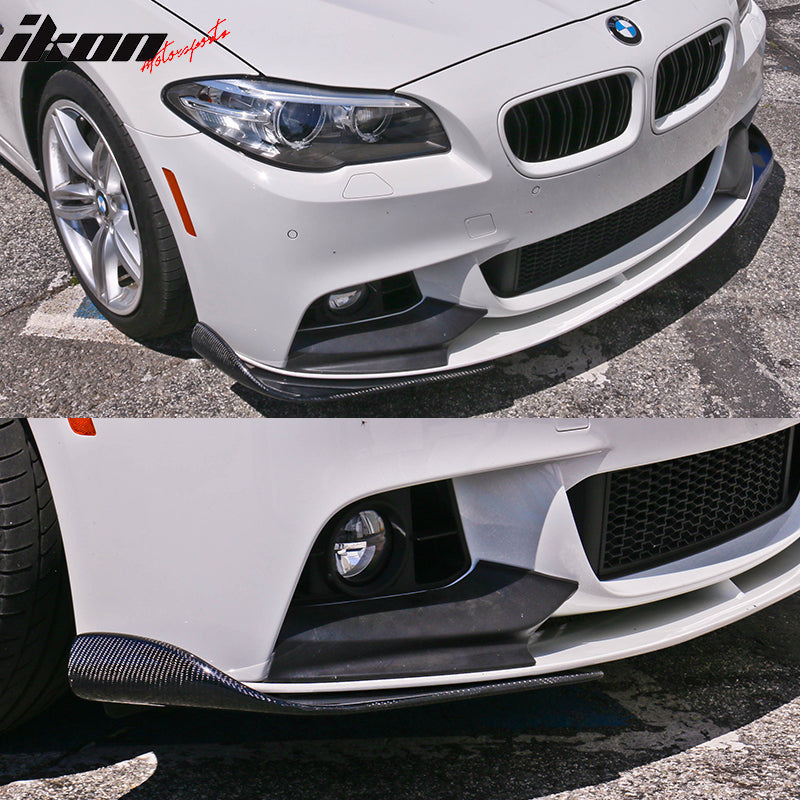 Universal Type 2 Front Bumper Lip Splitter Winglet Carbon Fiber