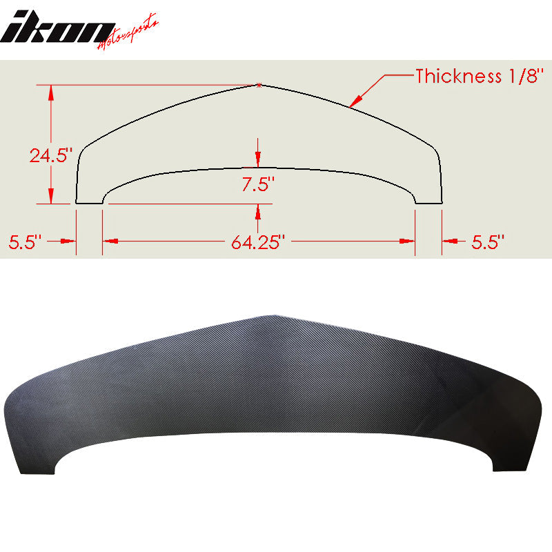 2014-2015 Chevrolet Camaro V1 Front Bumper Lip Splitter Carbon Fiber