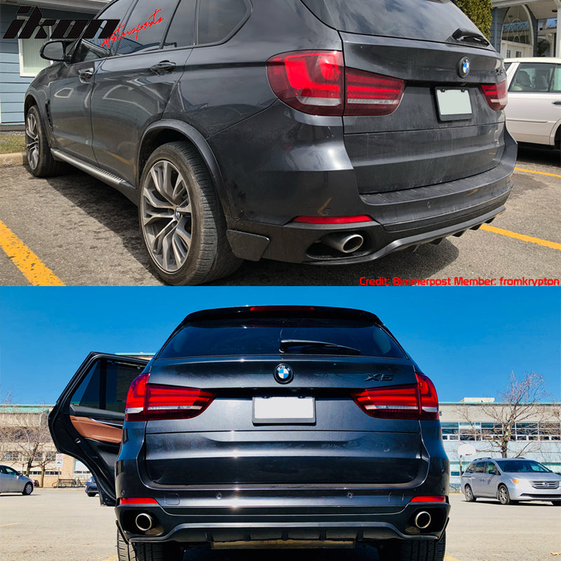 2014-2017 BMW F15 X5 Base MP Style Front + Rear Kits + Muffler Tips