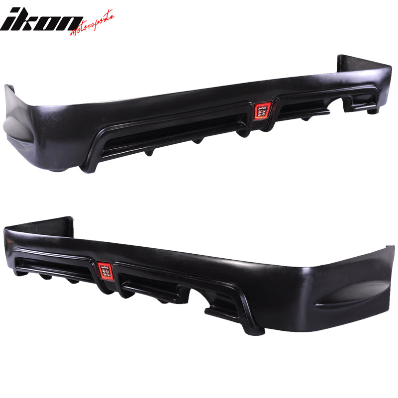 Fits 06-08 Civic HF-P PU Front&Rear Bumper Lip Spoiler&Brake Lamp