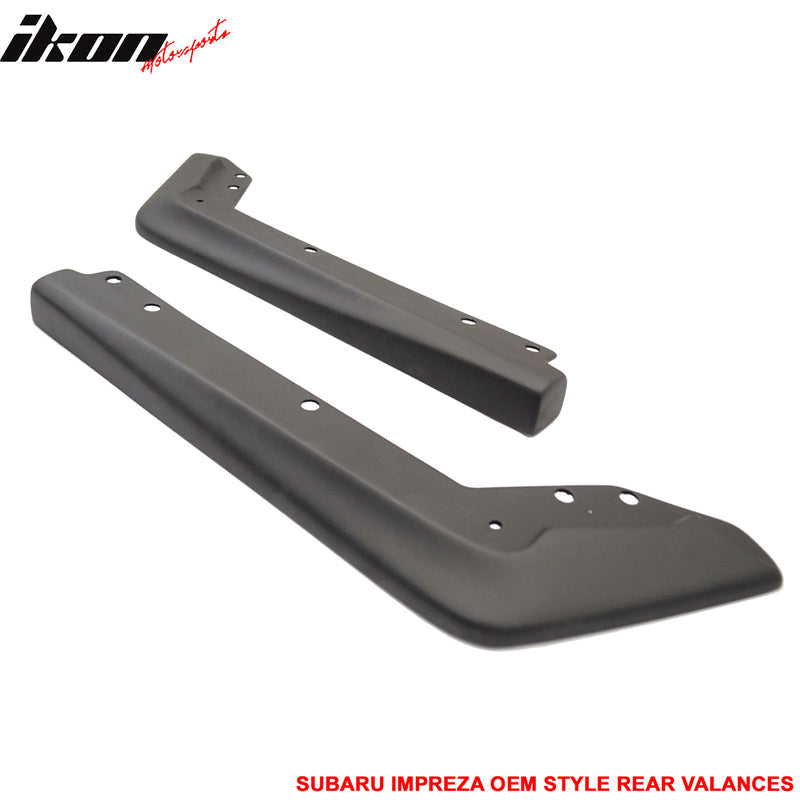 2015-2021 Subaru WRX STI Style Unpainted Rear Spat Valance Lip ABS