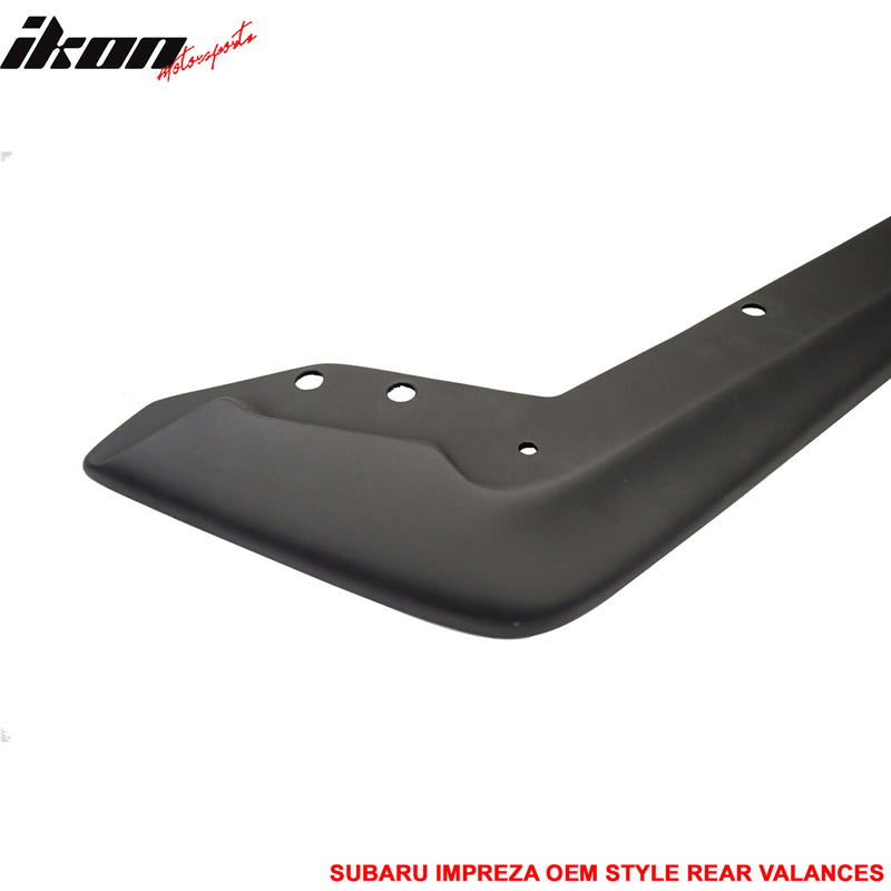 2015-2021 Subaru WRX STI Style Unpainted Rear Spat Valance Lip ABS