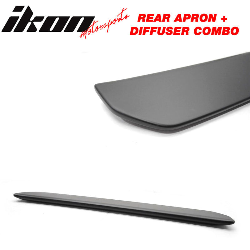 2015-2021 Subaru WRX STI 2 Piece Rear Aprons + Rear Diffuser ABS