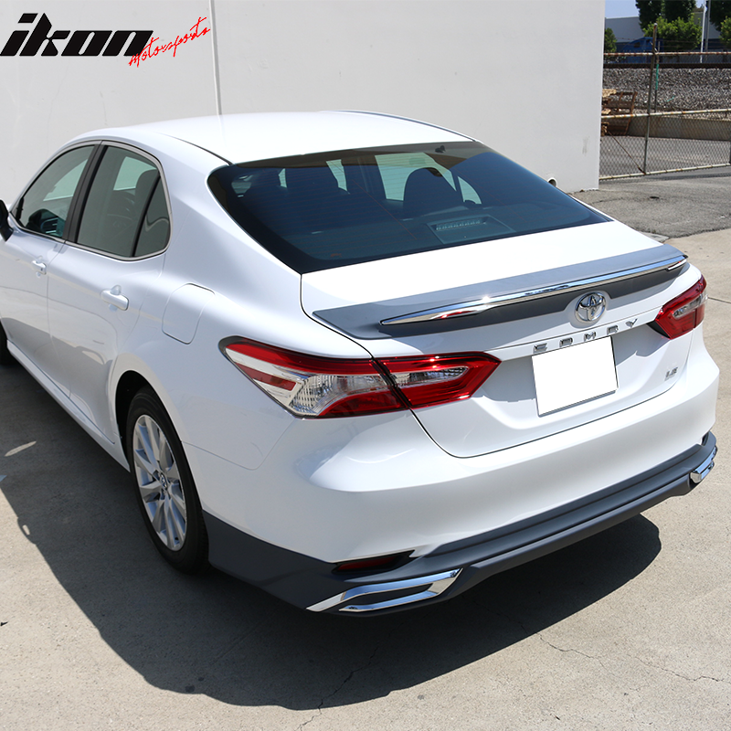 2018-2024 Toyota Camry LE Rear Bumper Lip Diffuser With Chrome Trim