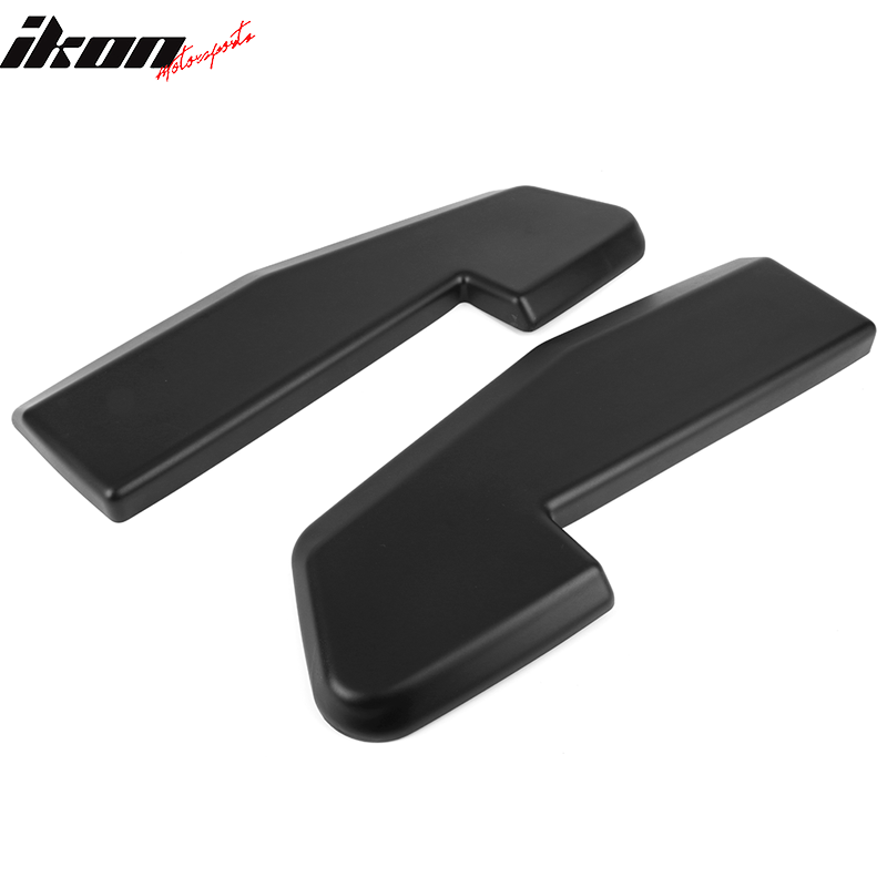 Universal V1 Style Matte Black 2PCS Rear Bumper Lip Splitters Guard PP