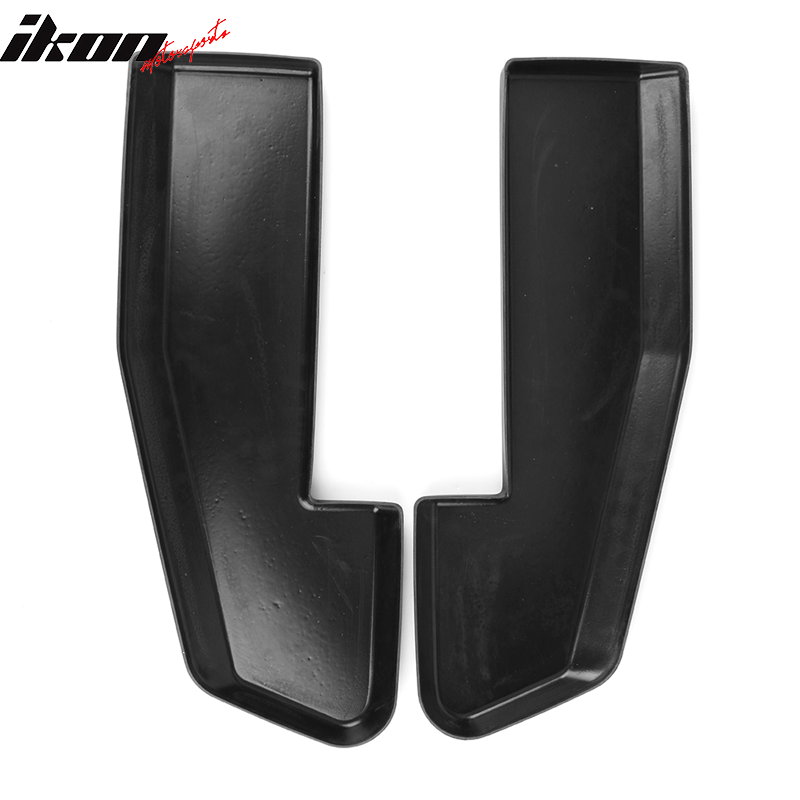 Universal V1 Style Matte Black 2PCS Rear Bumper Lip Splitters Guard PP