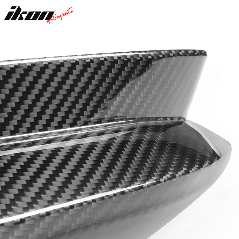 2021-2024 BMW G80 M3 Gloss Black Rear Lip Splitters Dry Carbon Fiber