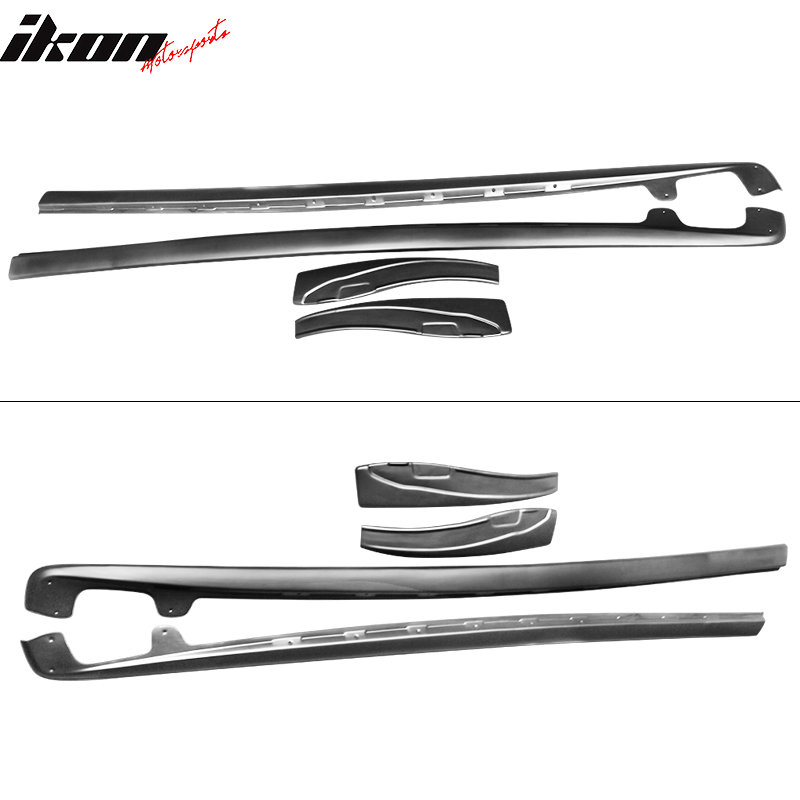 2005-2013 Chevy Corvette C6 Z06 ZL1 Style Matte Black Side Skirts PP