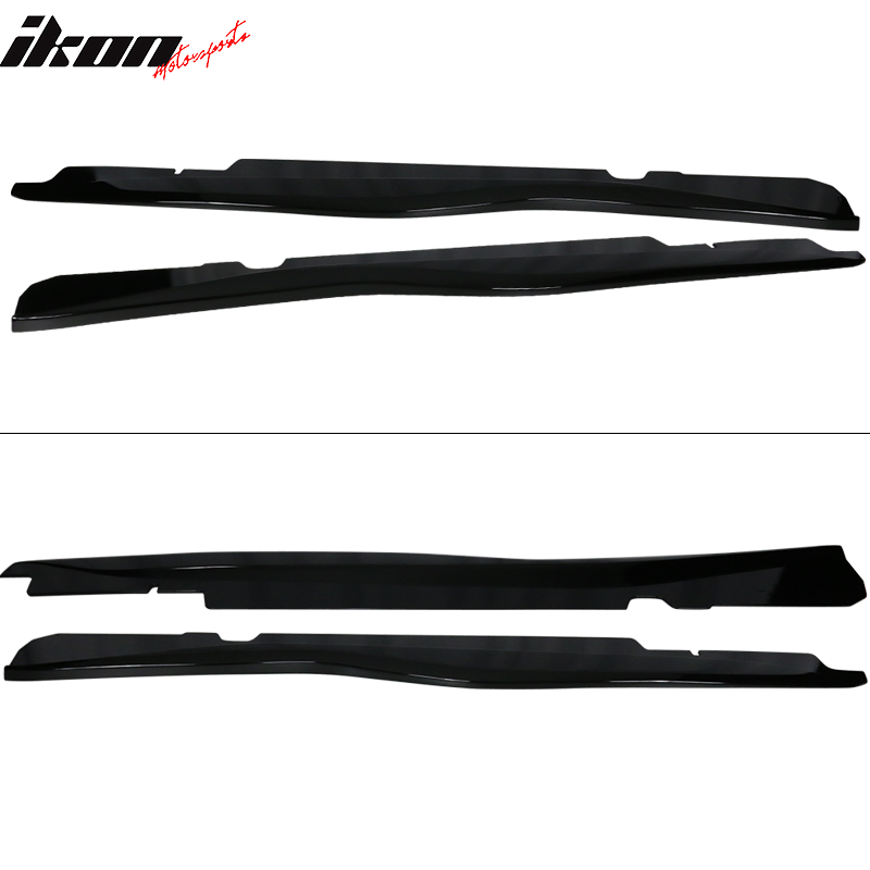2014-2019 Chevy Corvette C7 Z06 Style Side Skirts ABS Gloss Black